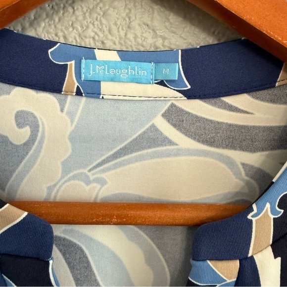 J.McLaughlin Printed Tunic Top Size Medium - Picture 2 of 4